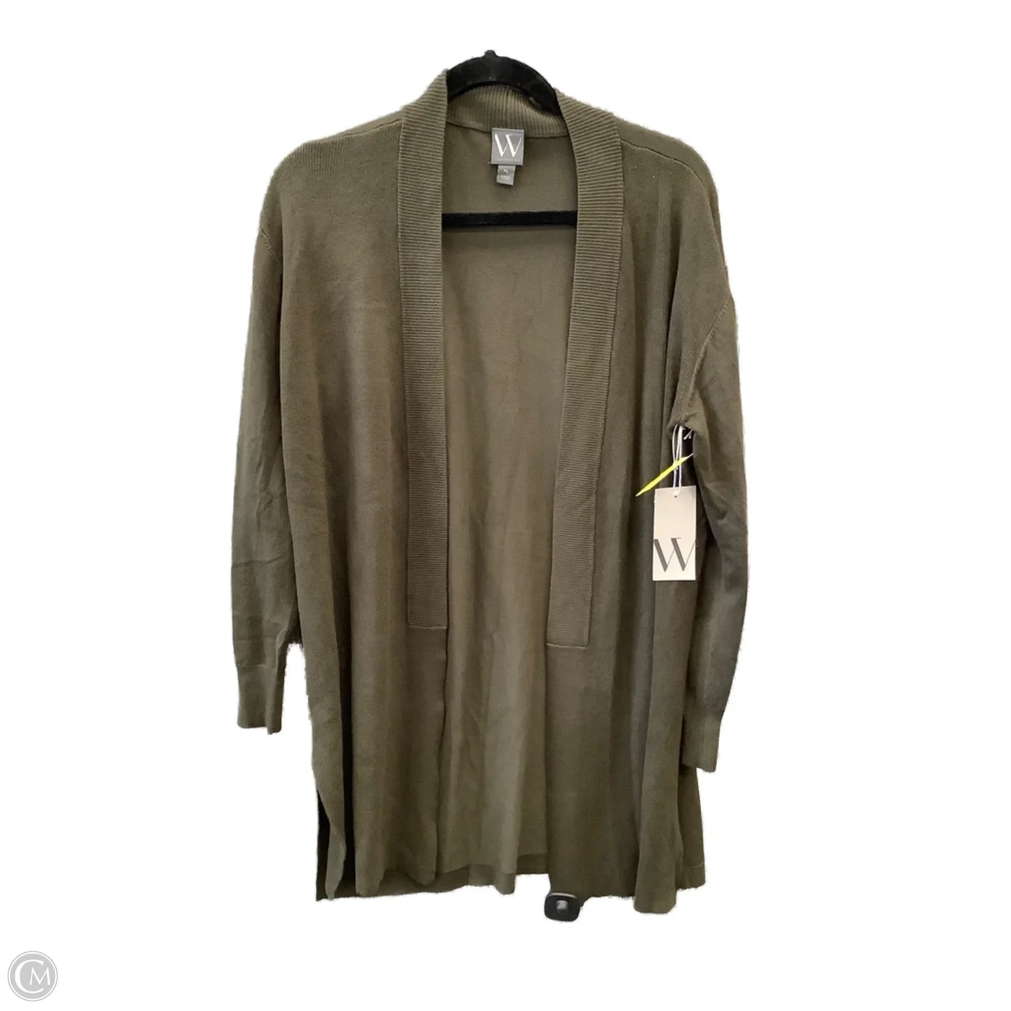 Sweater Cardigan By Worthington In Green, Size: Lp