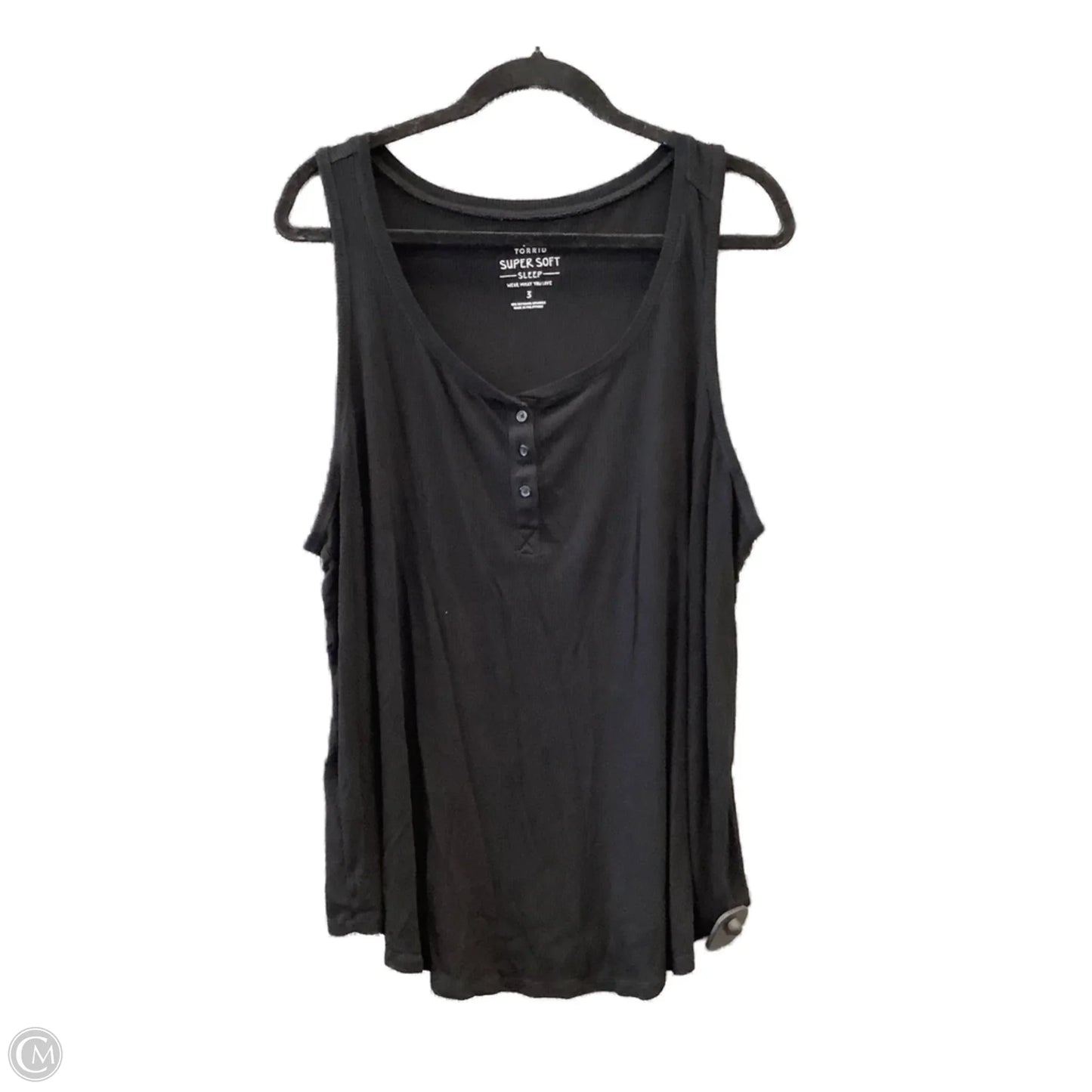 Top Sleeveless By Torrid In Black, Size: 3x
