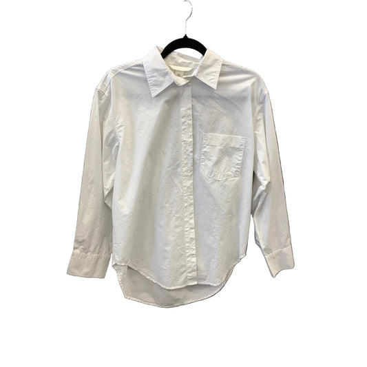 Top Long Sleeve By H&m In White, Size: Xs