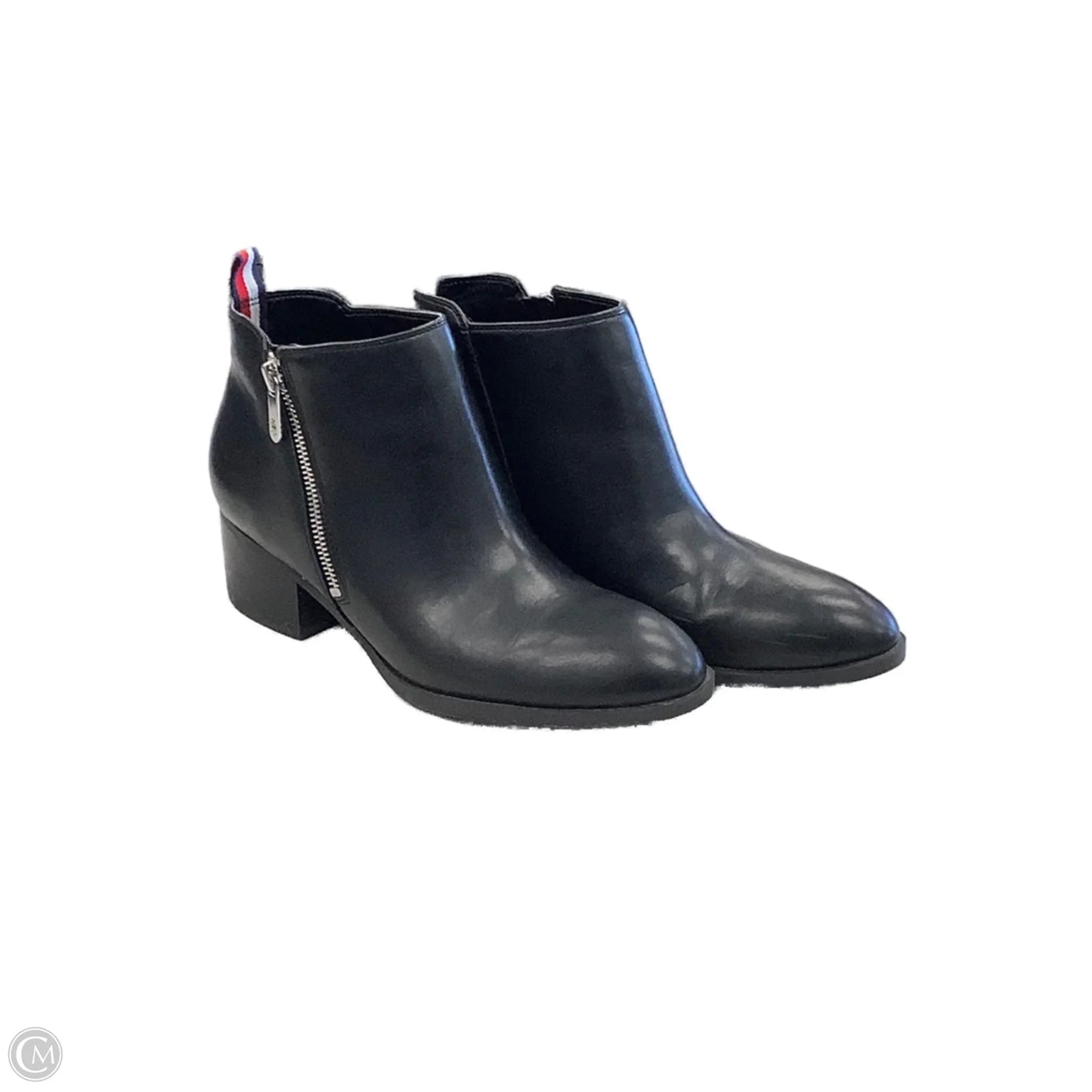 Boots Ankle Heels By Tommy Hilfiger In Black, Size: 7.5