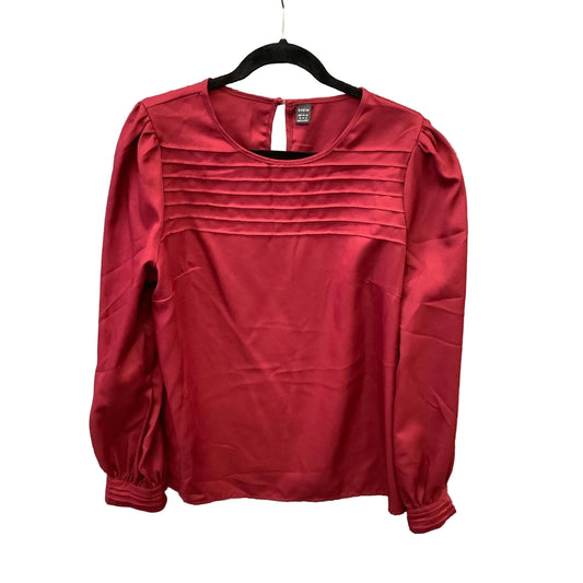 Blouse Long Sleeve By Shein In Red, Size: Xl