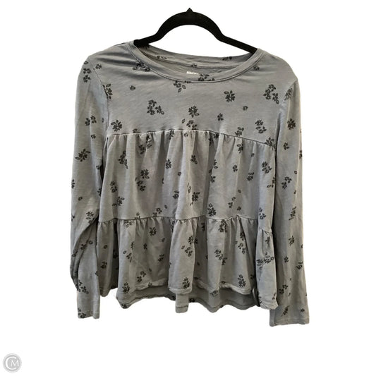 Top Long Sleeve By Sonoma In Grey, Size: L