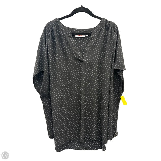 Blouse Short Sleeve By Evri In Black, Size: 4x