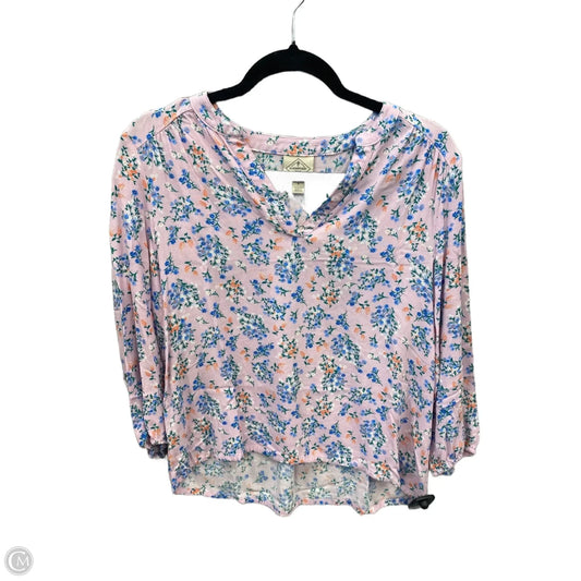 Top 3/4 Sleeve By St Johns Bay In Purple, Size: S