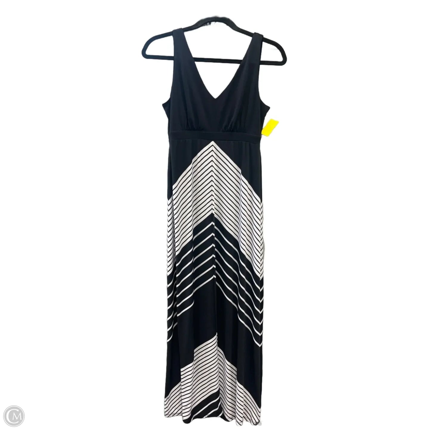 Dress Casual Maxi By Maurices In Black & White, Size: M