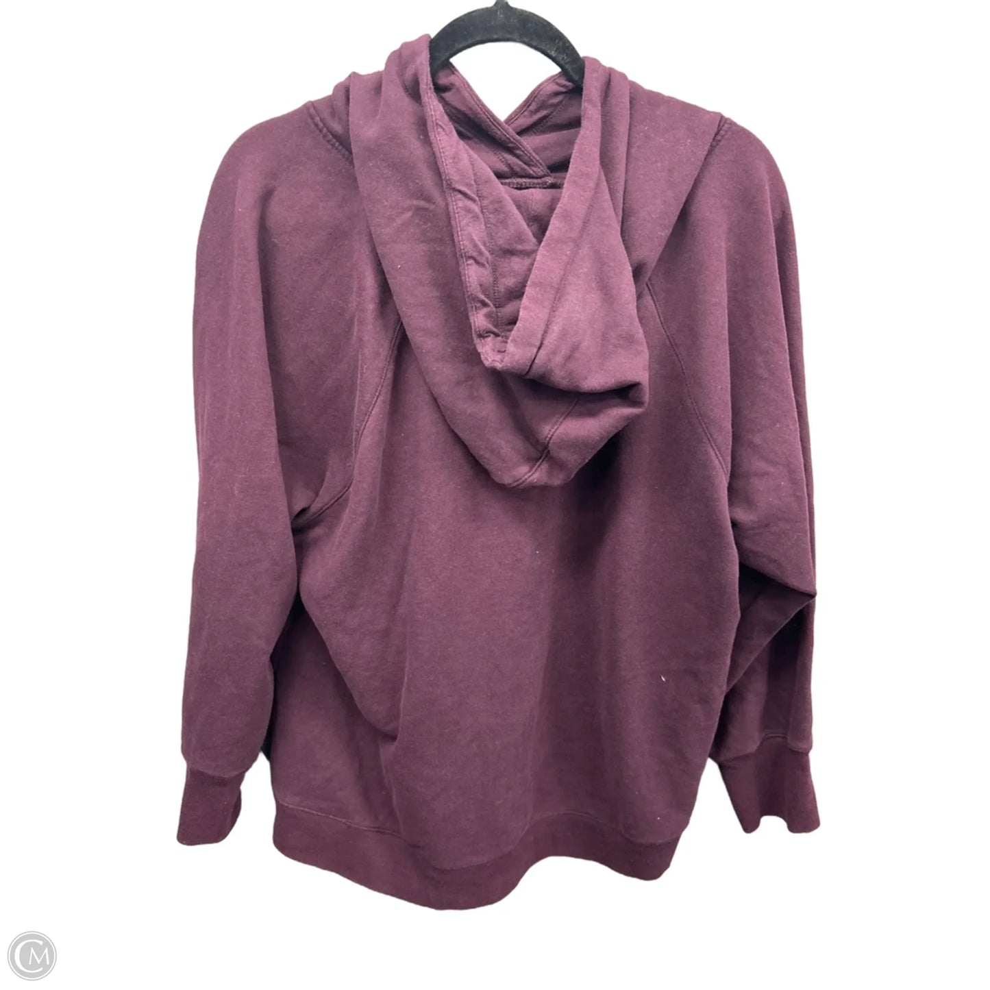 Sweatshirt Hoodie By Calvin Klein Performance In Maroon, Size: 2x