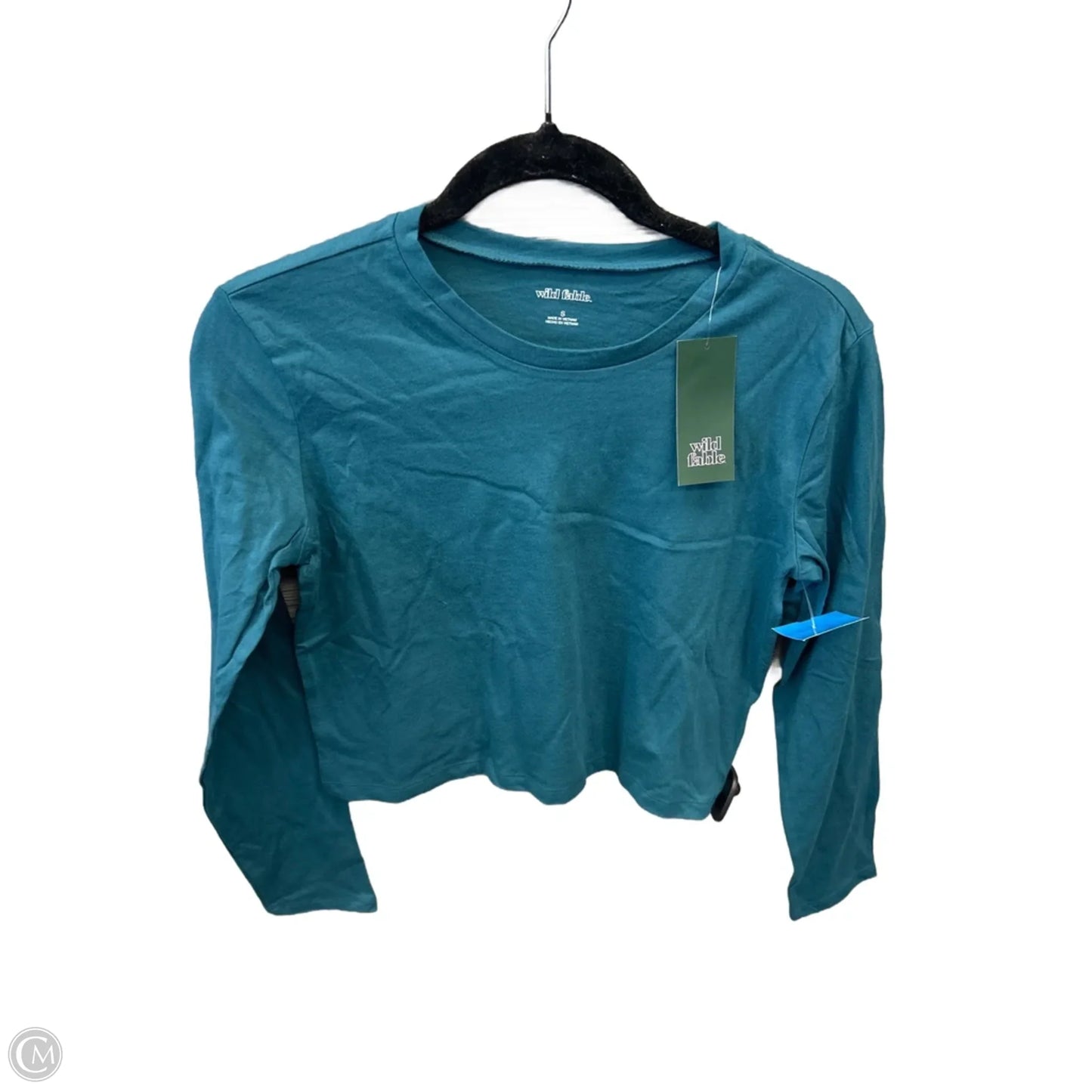 Top Long Sleeve By Wild Fable In Teal, Size: S