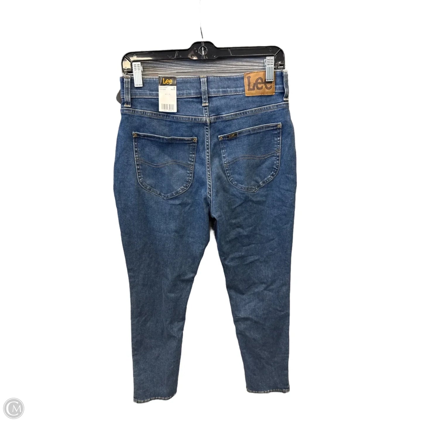 Jeans Skinny By Lee In Blue Denim, Size: 10p