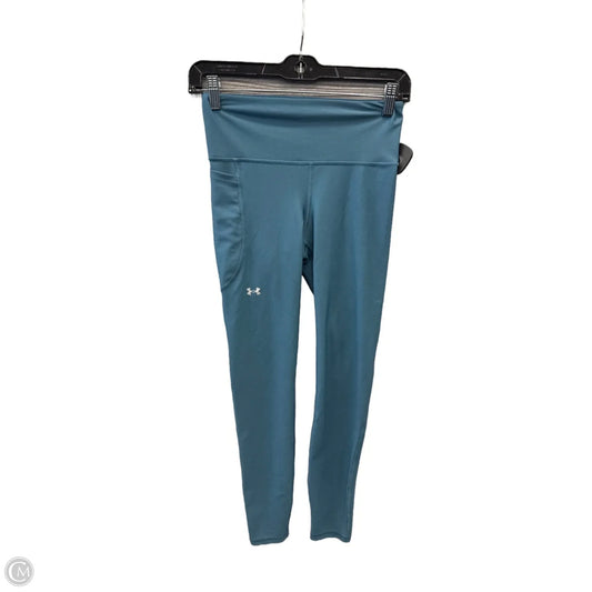 Athletic Leggings By Under Armour In Blue, Size: S