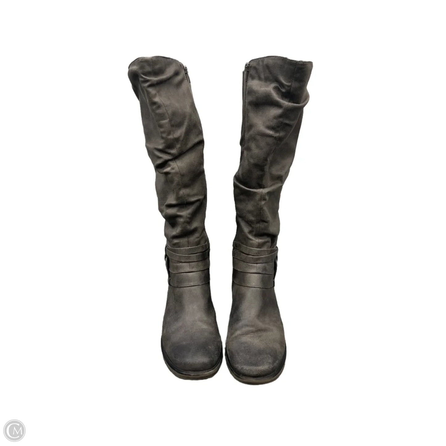 Boots Knee Flats By Bare Traps In Grey, Size: 9.5