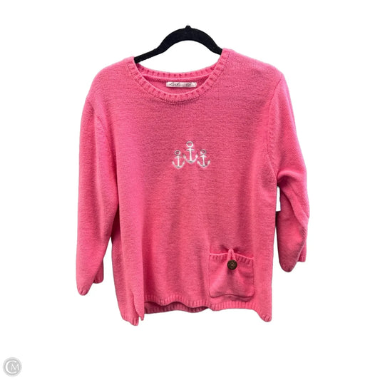 Sweater By Lulu B In Pink, Size: L
