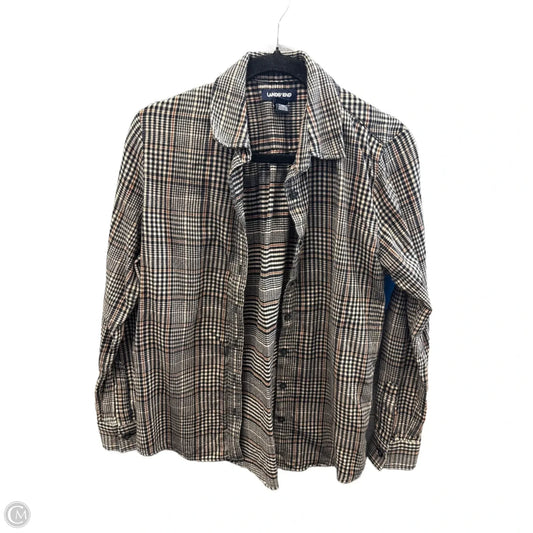 Top Long Sleeve By Lands End In Brown, Size: S