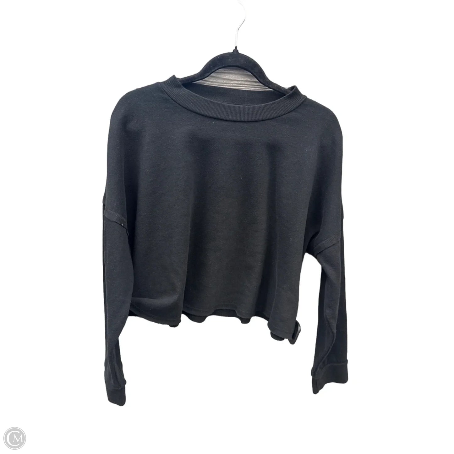 Sweatshirt Crewneck By Colsie In Black, Size: L
