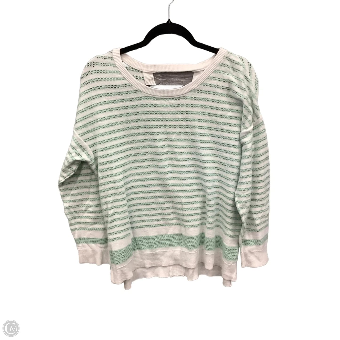 Top Long Sleeve By Christopher And Banks In Green, Size: L