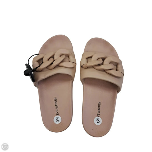 Sandals Flats By Steve Madden In Brown, Size: 8