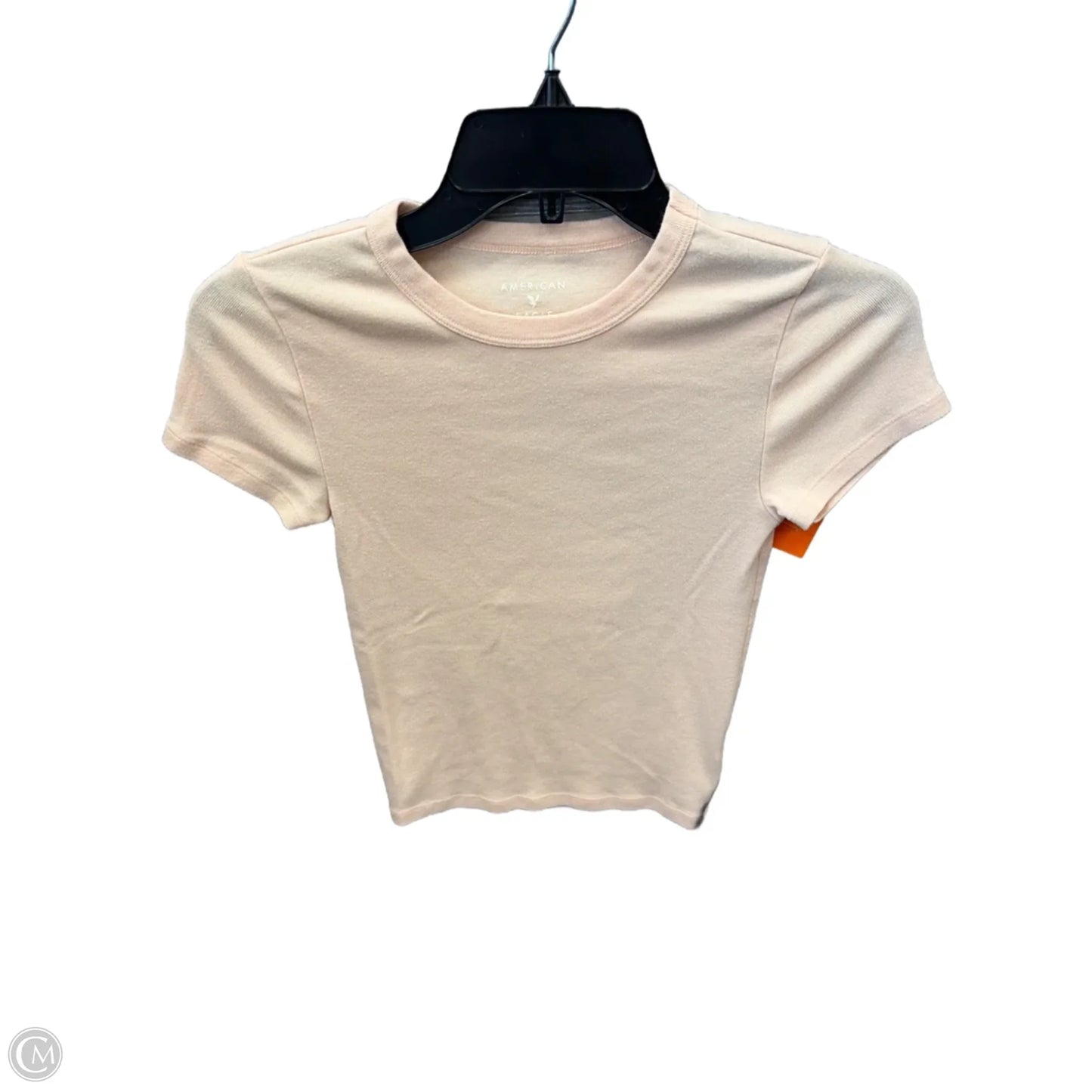 Top Short Sleeve Basic By American Eagle In Orange, Size: Xs