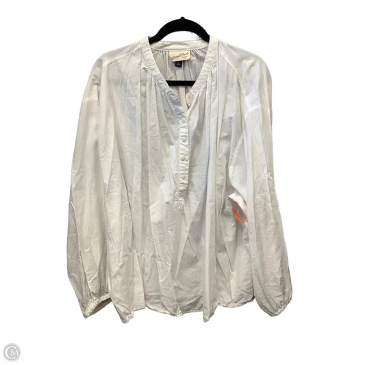 Top 3/4 Sleeve By Universal Thread In White, Size: 2x