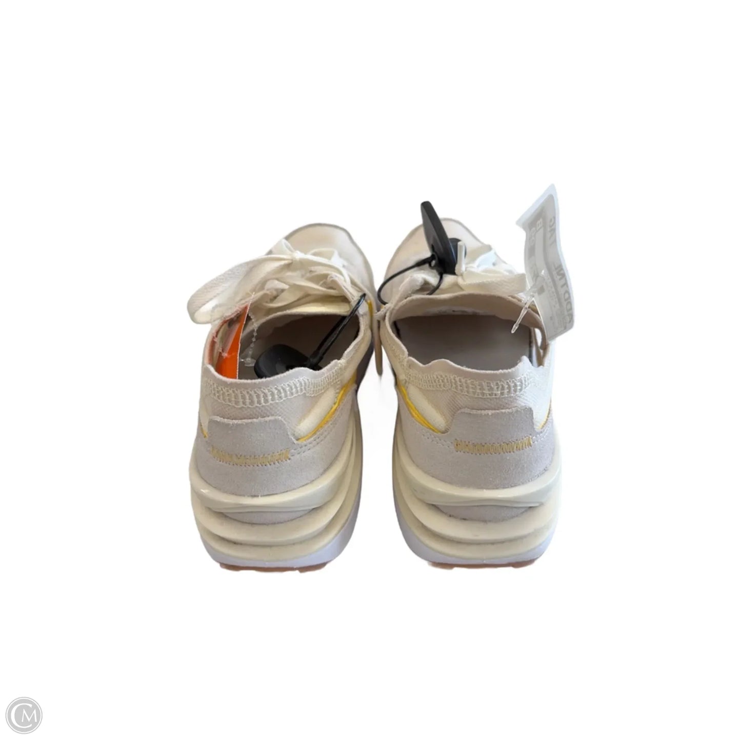 Shoes Athletic By Nike In Cream & Yellow, Size: 8