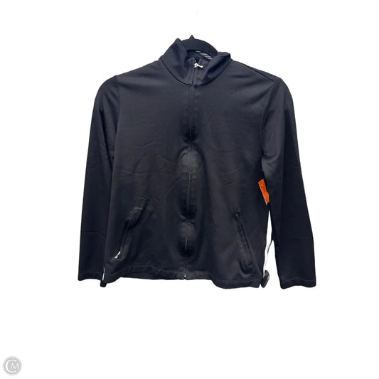 Athletic Top Long Sleeve Collar By Lands End In Black, Size: S