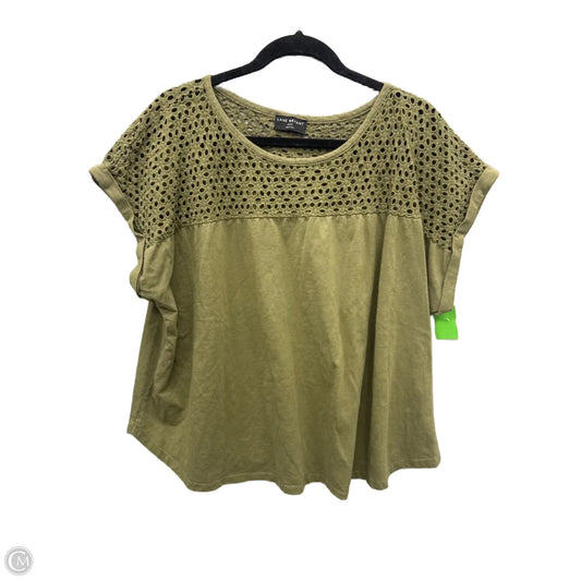 Top Short Sleeve By Lane Bryant In Green, Size: 2x