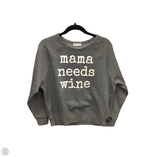 Sweatshirt Crewneck By Grayson Threads In Grey, Size: M