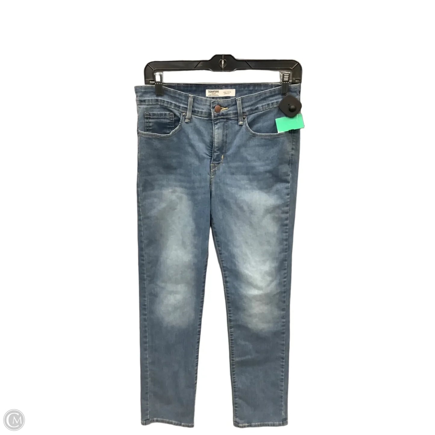Jeans Straight By Levis In Blue Denim, Size: 4