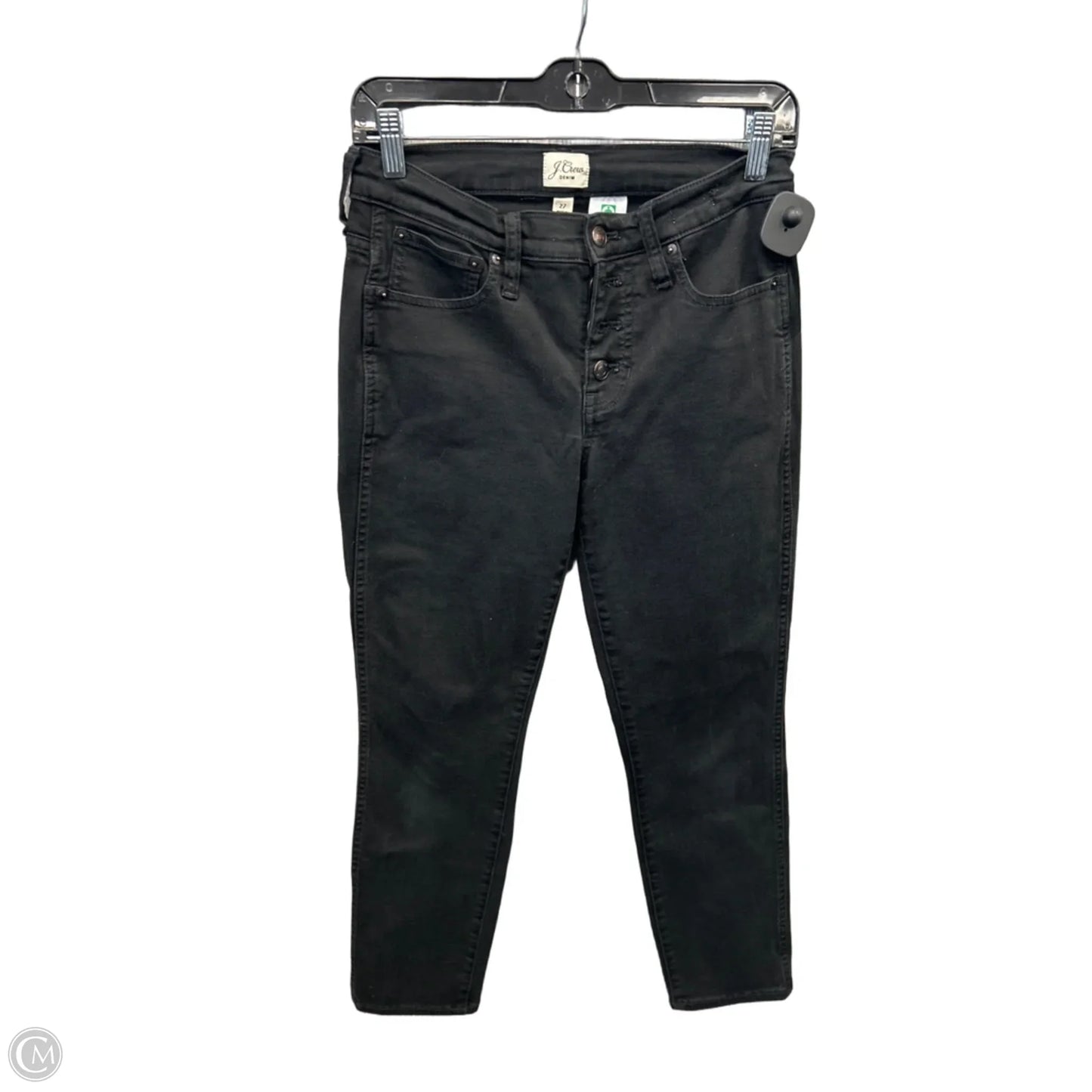 Jeans Skinny By J. Crew In Black Denim, Size: 4