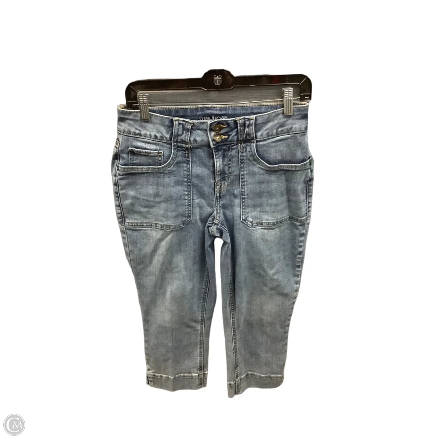 Capris By Maurices In Blue Denim, Size: 6