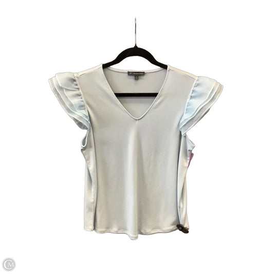 Top Short Sleeve By Adrianna Papell In Blue, Size: M