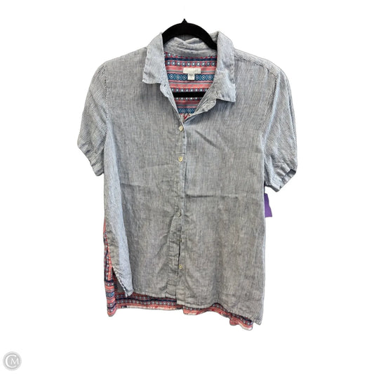 Top Short Sleeve By J. Jill In Blue, Size: Mp