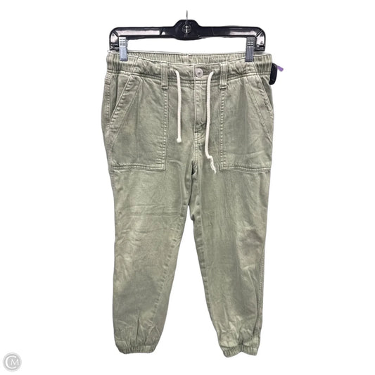 Jeans Cropped By American Eagle In Green Denim, Size: 2