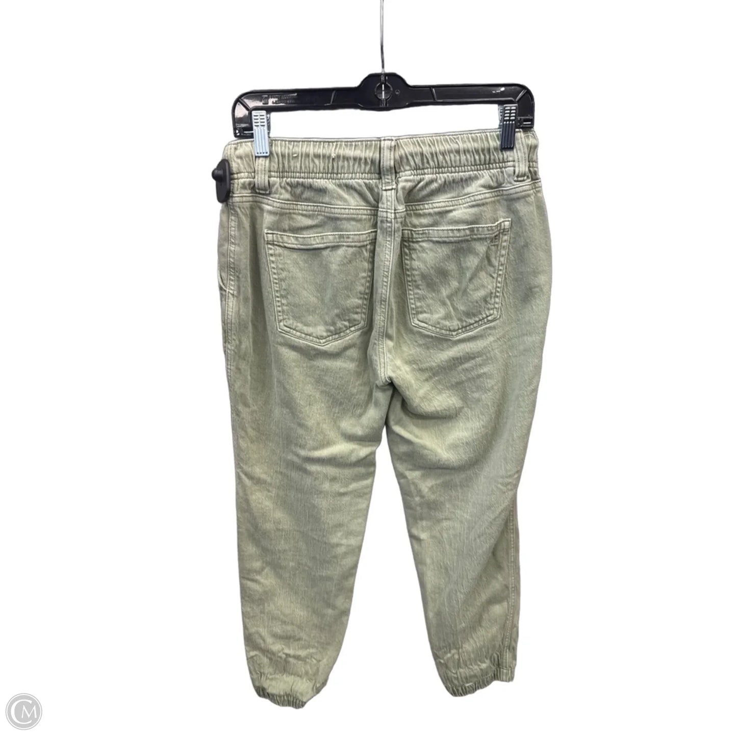 Jeans Cropped By American Eagle In Green Denim, Size: 2