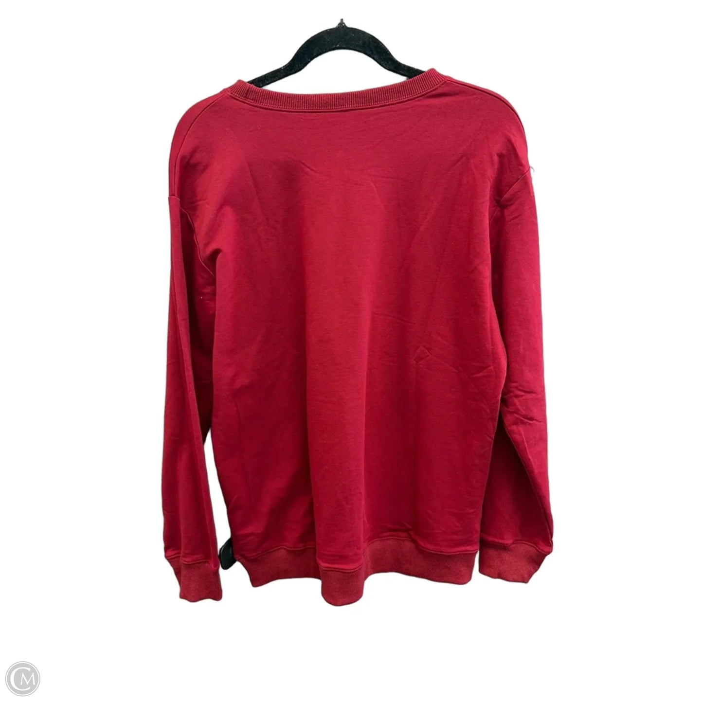 Sweatshirt Crewneck By Clothes Mentor In Red, Size: L