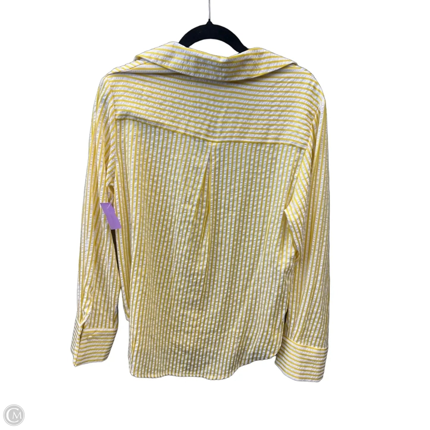 Top Long Sleeve By Clothes Mentor In Yellow, Size: M