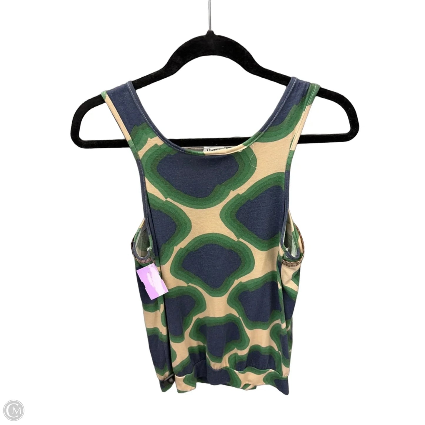 Top Sleeveless By Clothes Mentor In Blue & Green, Size: M