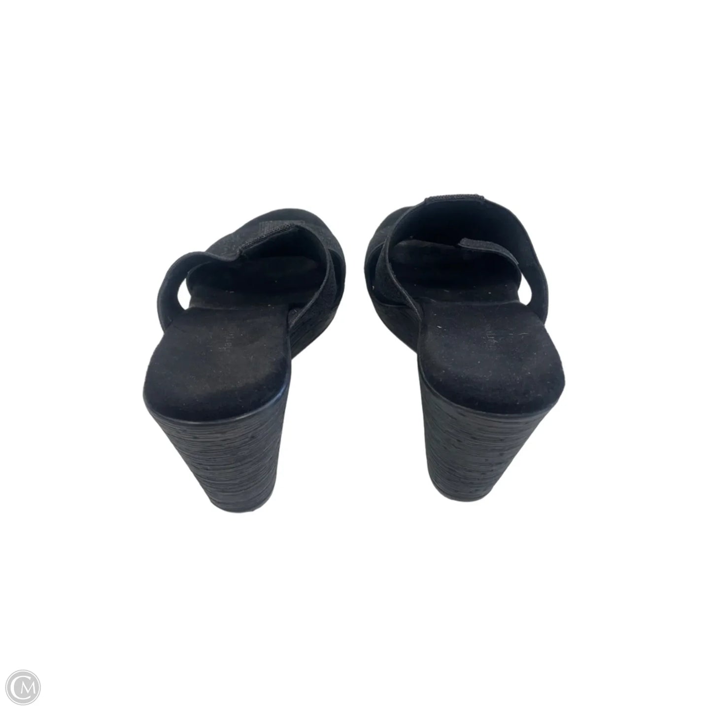 Sandals Heels Wedge By Croft And Barrow In Black, Size: 8.5