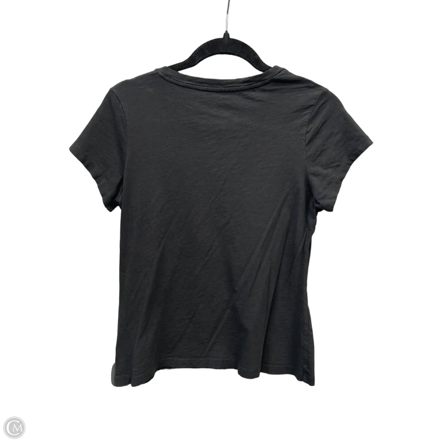 Top Short Sleeve Basic By Max Studio In Black, Size: M