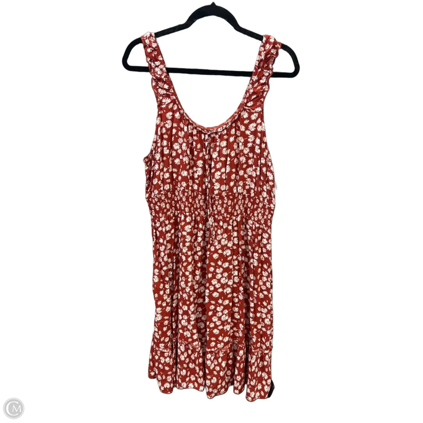 Dress Casual Short By Clothes Mentor In Brown, Size: 2x