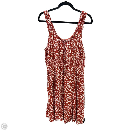 Dress Casual Short By Clothes Mentor In Brown, Size: 2x