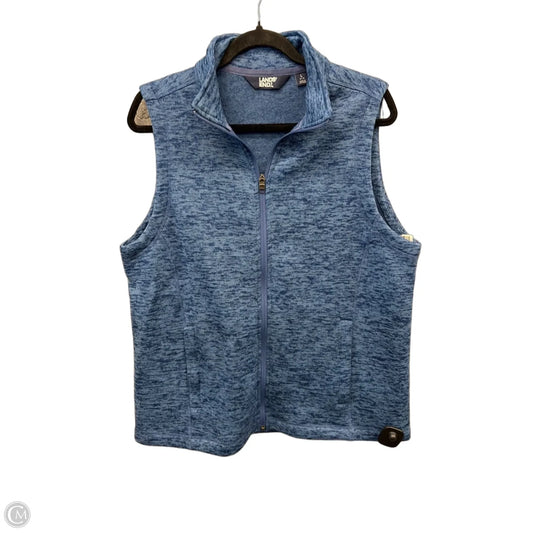 Vest Fleece By Lands End In Blue, Size: L