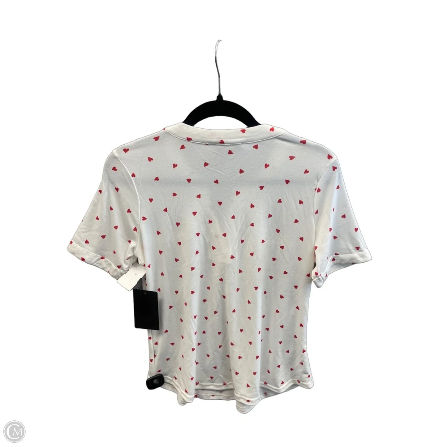 Top Short Sleeve By Clothes Mentor In White, Size: S