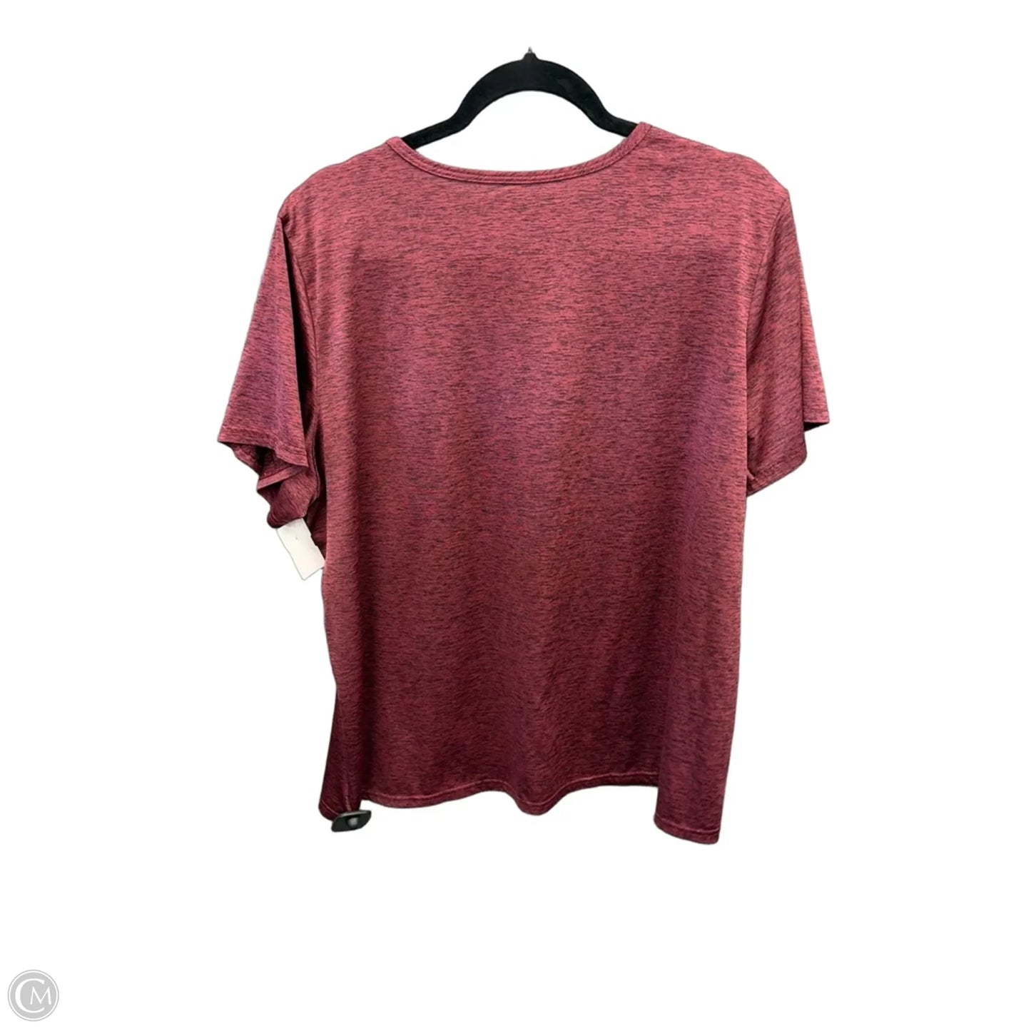 Athletic Top Short Sleeve By Clothes Mentor In Red, Size: 2x