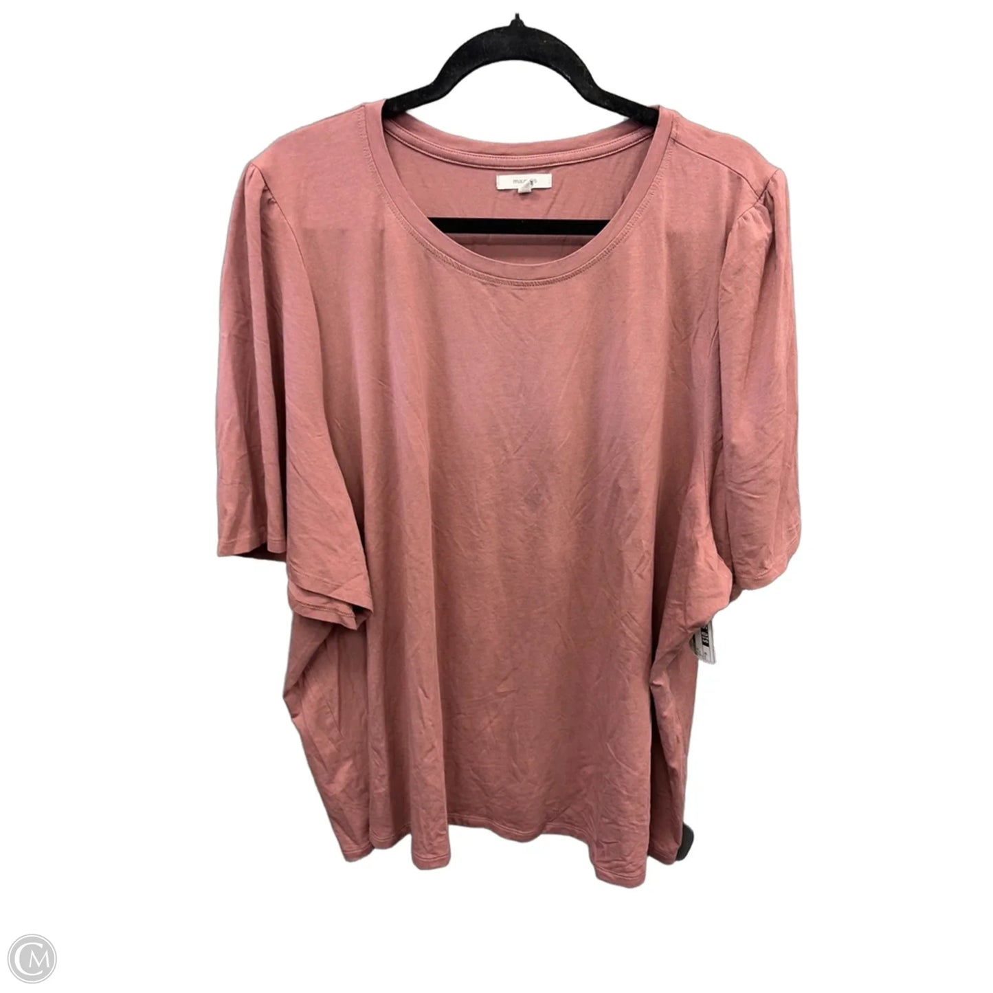 Top Short Sleeve By Maurices In Mauve, Size: 3x