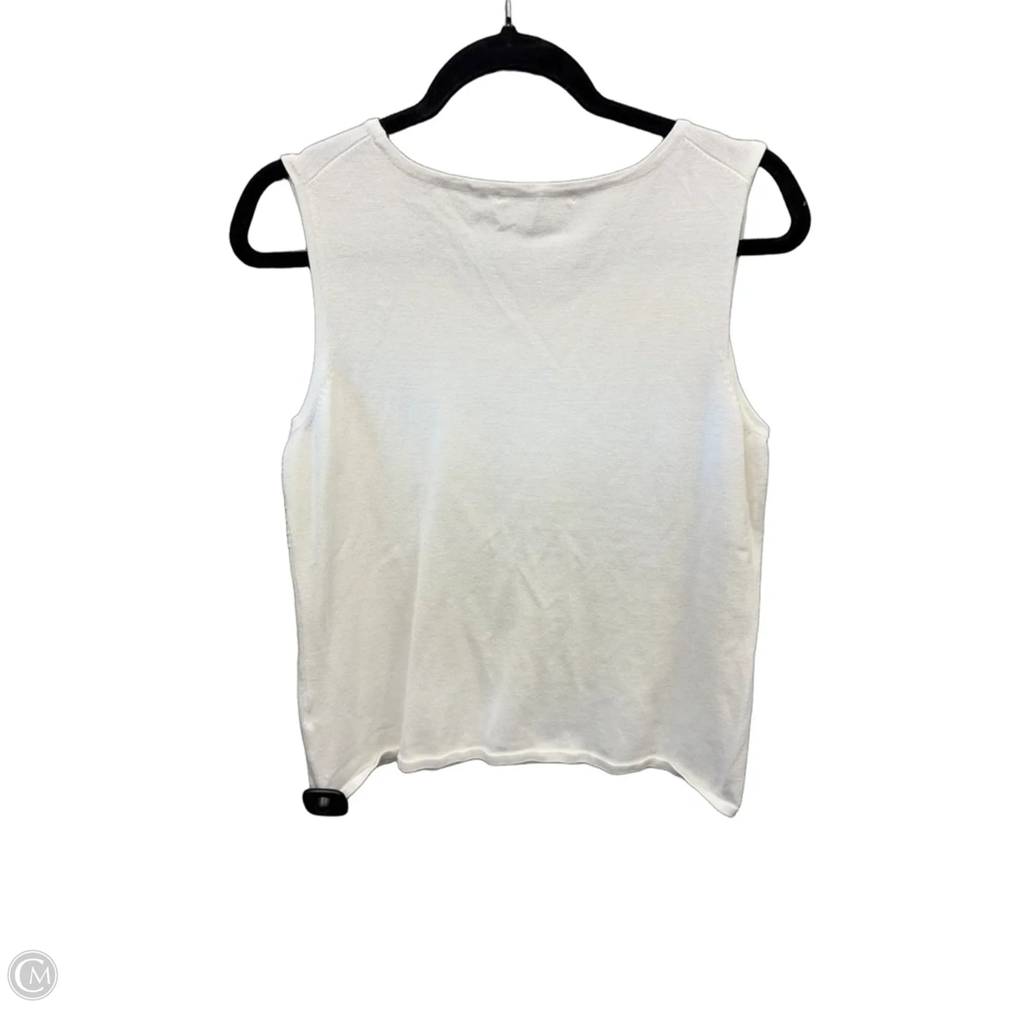 Top Sleeveless By Cable And Gauge In White, Size: L