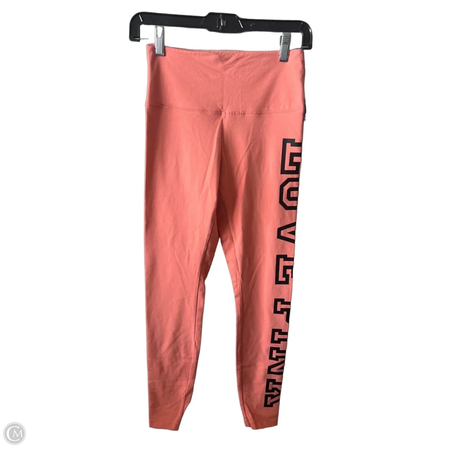 Athletic Leggings By Pink In Orange, Size: S
