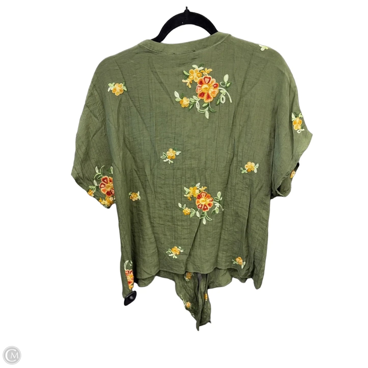 Top Short Sleeve By Auw In Green, Size: Xl