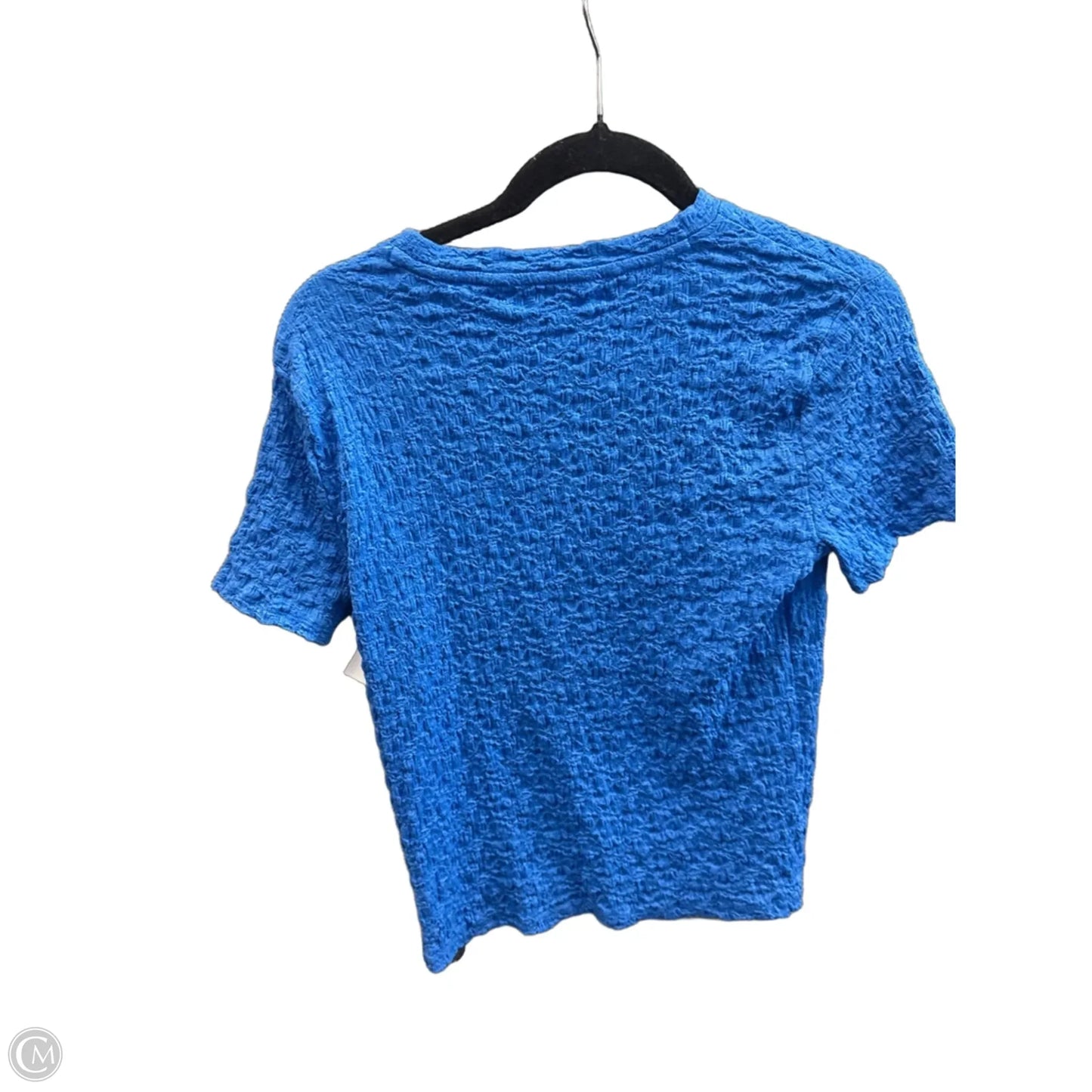 Top Short Sleeve By Simply Vera In Blue, Size: M