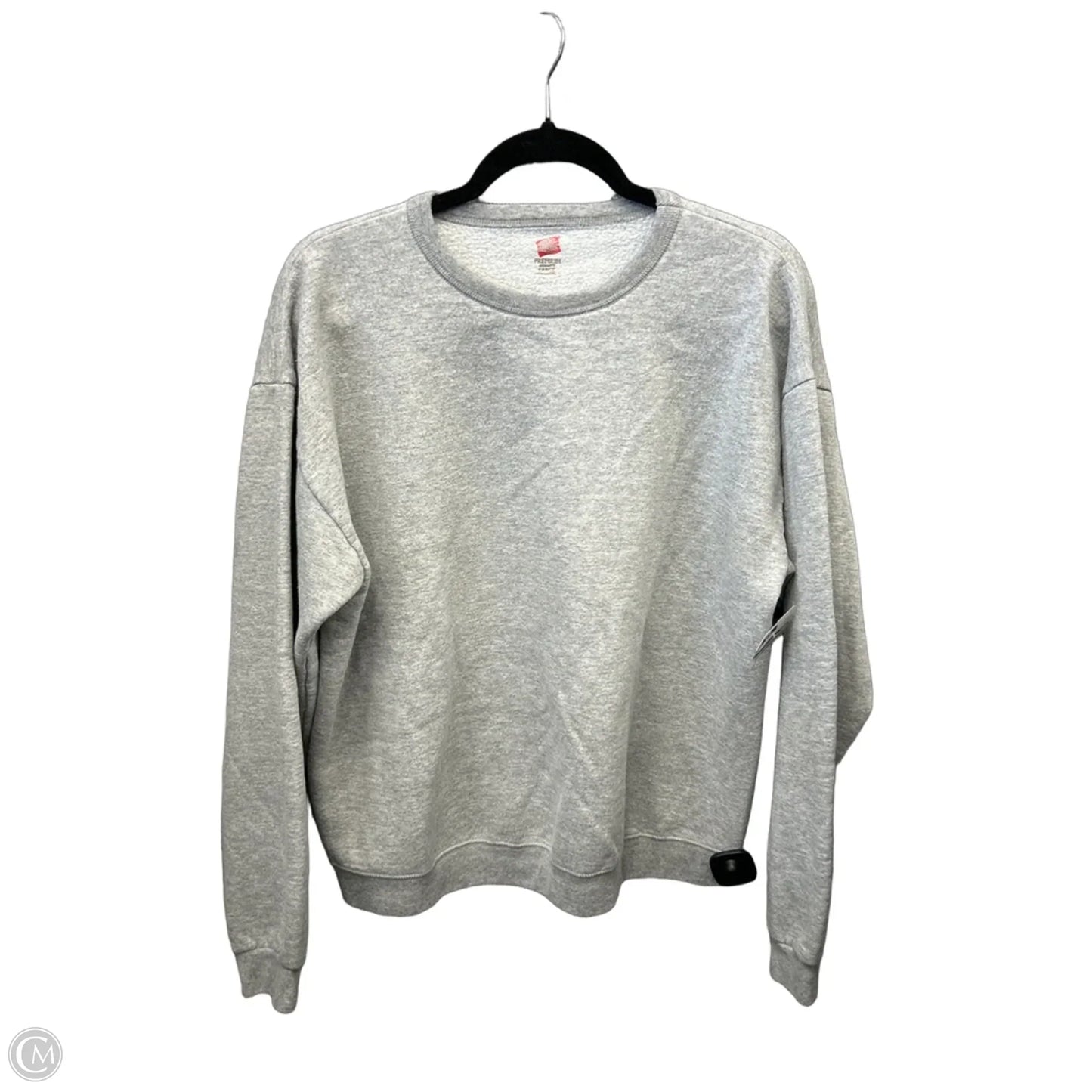 Sweatshirt Crewneck By Hanes In Grey, Size: L