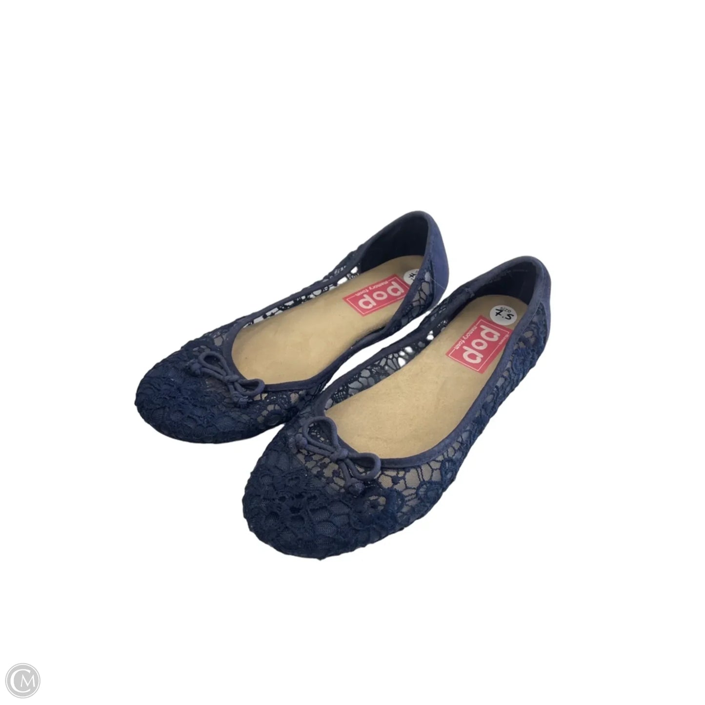 Shoes Flats By Clothes Mentor In Navy, Size: 7.5