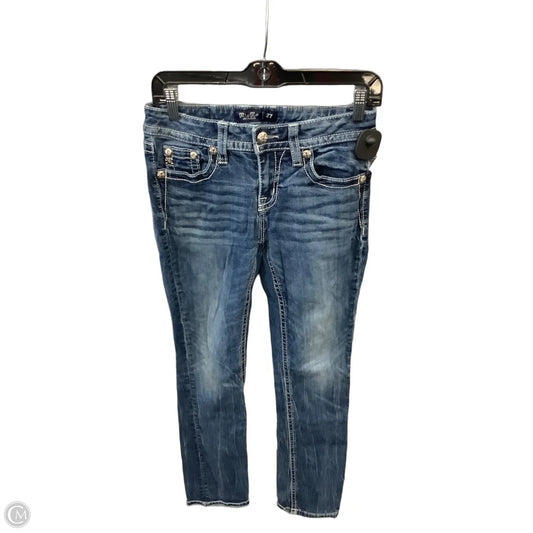 Jeans Straight By Miss Me In Blue Denim, Size: 4